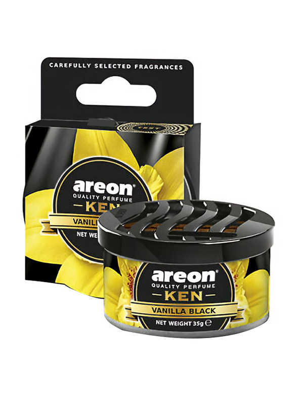 

Areon 35gm Ken Vanilla Black Car Air Freshener Gel, Yellow/Black