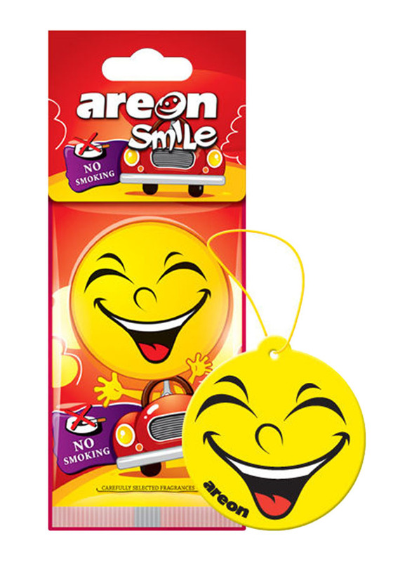 

Areon Smile No Smoking Car Air Freshener, Yellow