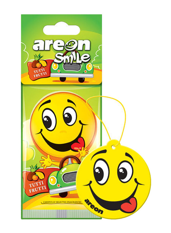 

Areon Smile Tutti Frutti Car Air Freshener, Yellow