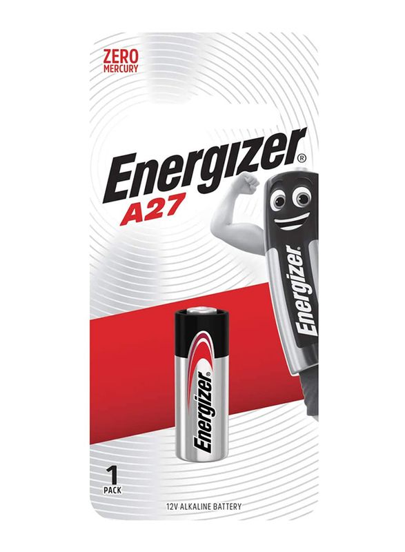 

Energizer SBS 12V Alkaline Batteries, A27BP1, Silver/Black
