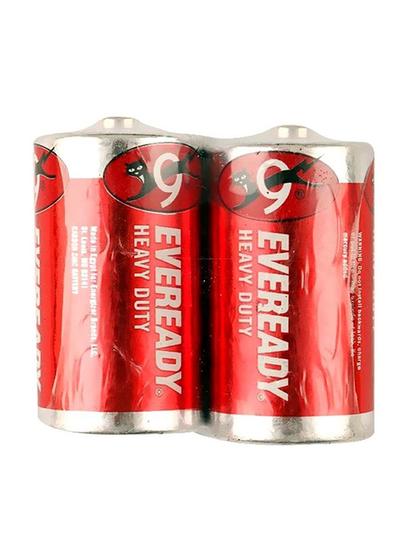 

Eveready D Zinc Batteries, 2 Pieces, Blue
