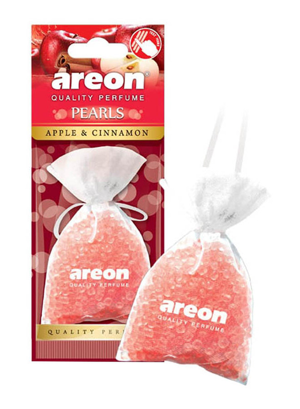

Areon Pearls Apple & Cinnamon Car Air Freshener, Peach