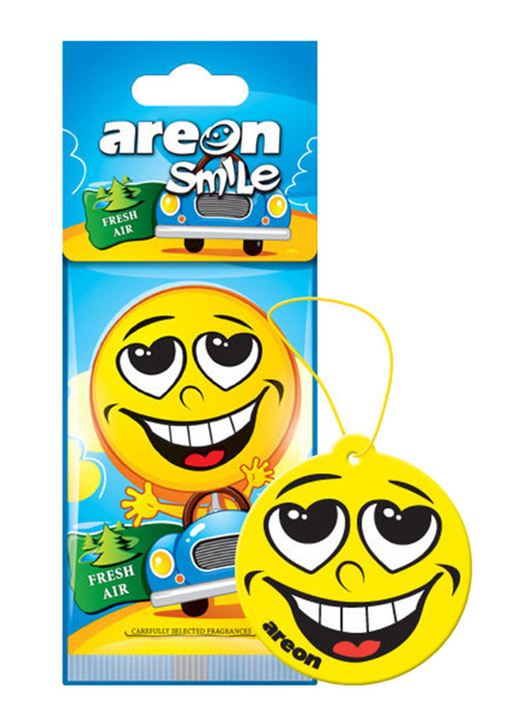 

Areon Smile Fresh Air Car Air Freshener, Yellow