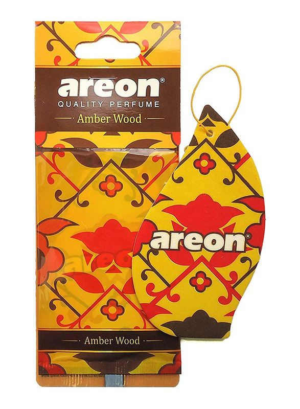 

Areon Orient Amber Wood Car Air Freshener, Yellow