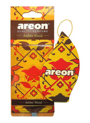 Areon Orient Amber Wood Car Air Freshener, Yellow