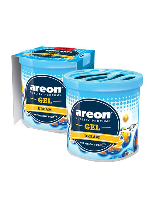 

Areon 80gm Dream Gel Car Air Freshener Can, Blue