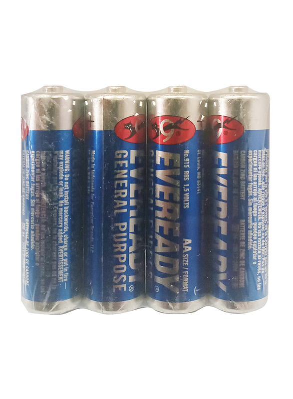 

Eveready AA Zinc Batteries, 4 Pieces, Blue