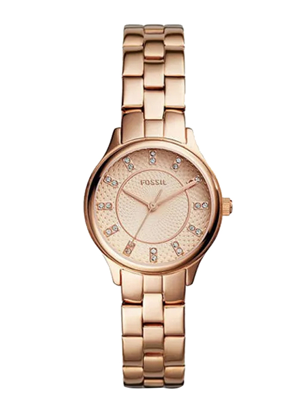 

Fossil Modern Sophisticate Analog Quartz Watch for Women with Stainless Steel Band, Water Resistant, BQ1571, Rose Gold