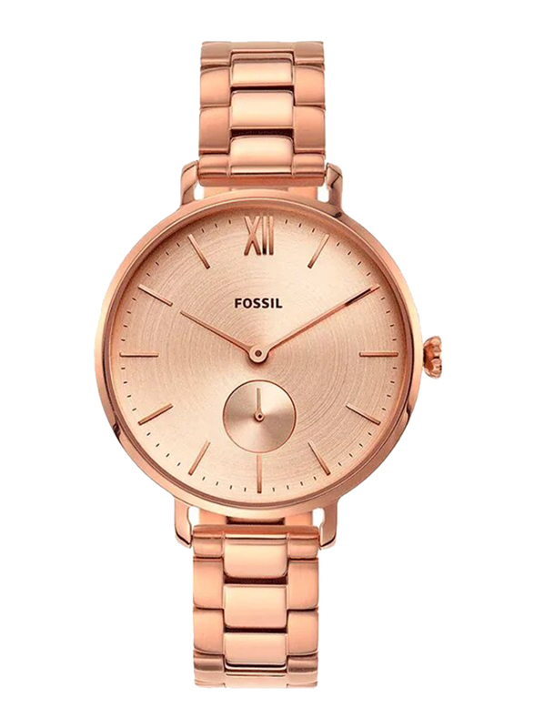 

Fossil Kalya Analog Quartz Watch for Women with Stainless Steel Band, Water Resistant, ES4571, Rose Gold