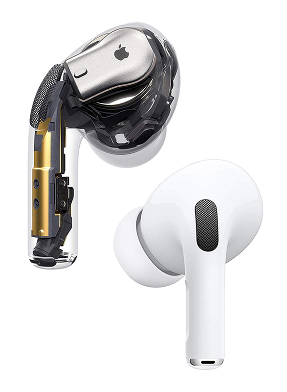 Apple AirPods Pro Noise Cancelling Earphones with Wireless Charging Case, White