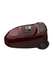 Hitachi 1600-Watt Canister Vacuum Cleaner, CV-W1600, Red
