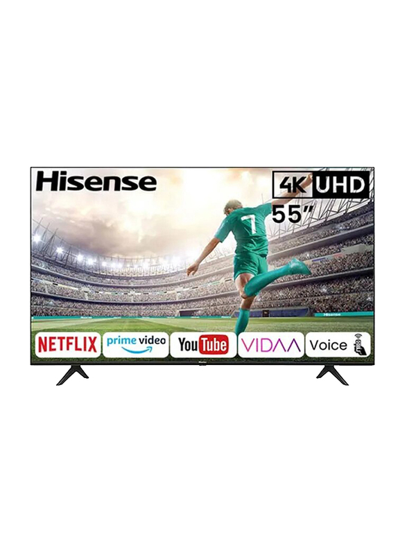 

Hisense 55-inch UHD LED Smart TV, 55A61G, Black