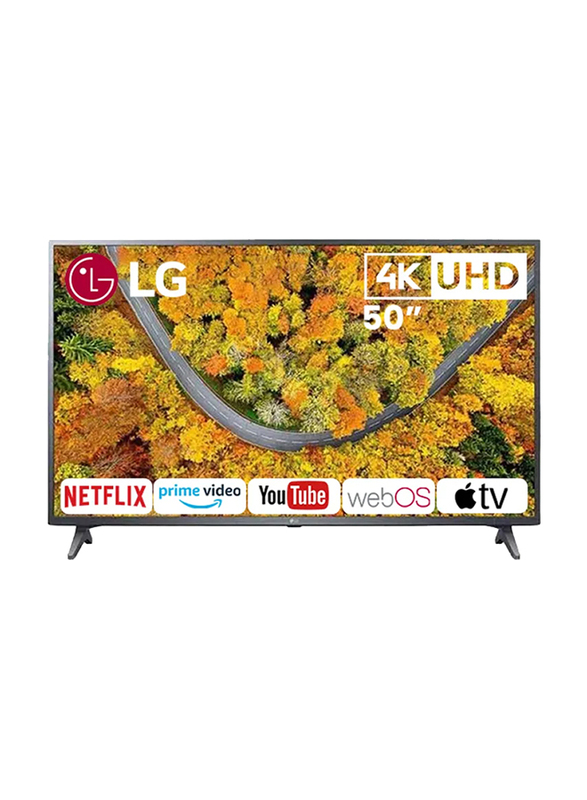 LG 50-Inch UP75 Series 4K UHD LED Smart TV, 50UP7550PVG.FU, Black