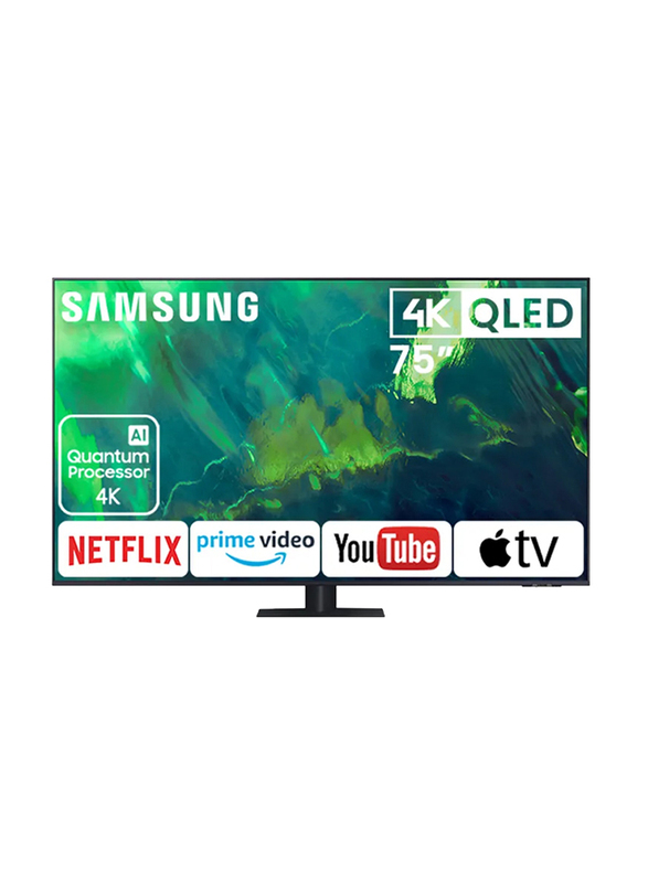 

Samsung 75-Inch 4K QLED Smart TV, QA75Q70AAUXUM, Black