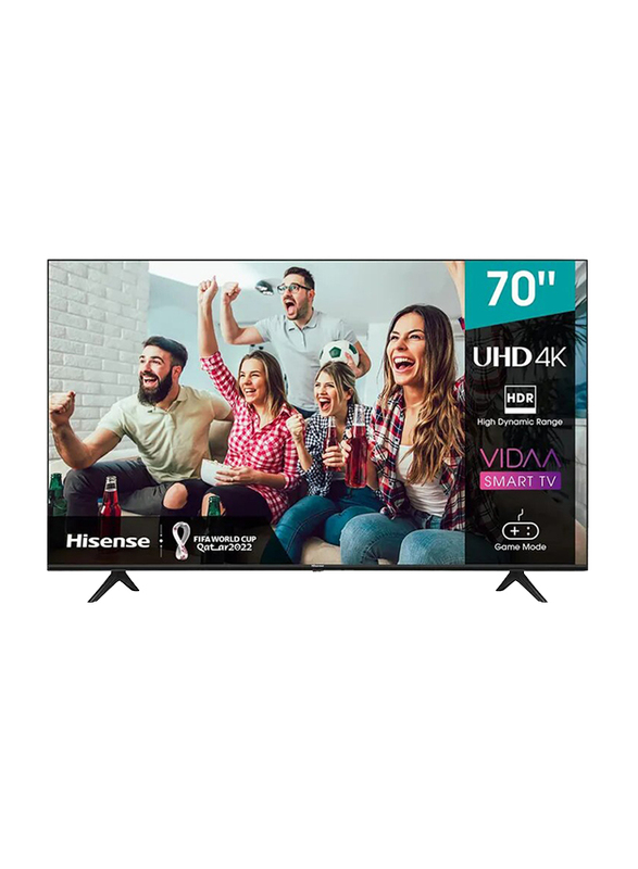 

Hisense 70-inch 4K UHD LED Android TV with Vidaa OS, 70A6GE, Black