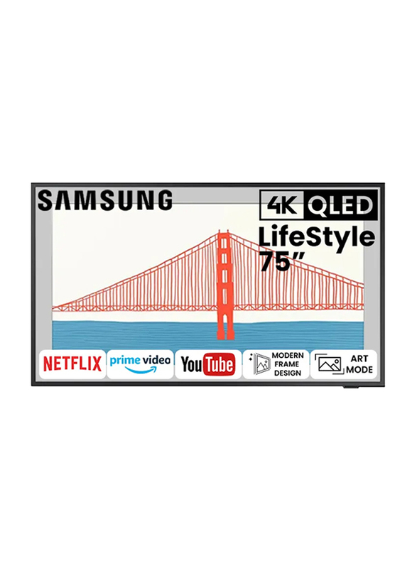 

Samsung 75-Inch 4K The Frame Art Mode QLED Smart TV, 75LS03AA, Black