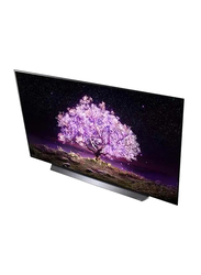 LG 48-inch 4K UHD OLED Smart TV with ThinQ AI Pixel Dimming, OLED48C1PVB-AMAG, Black