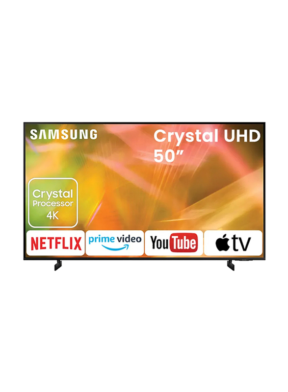 

Samsung 50-Inch Crystal 4K UHD LCD Flat Smart TV, 50AU8100, Black