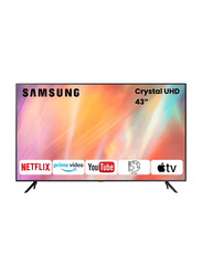 Samsung 43-Inch Crystal 4K UHD LED Flat Smart TV, UA43AU7000UXZN, Titan Grey