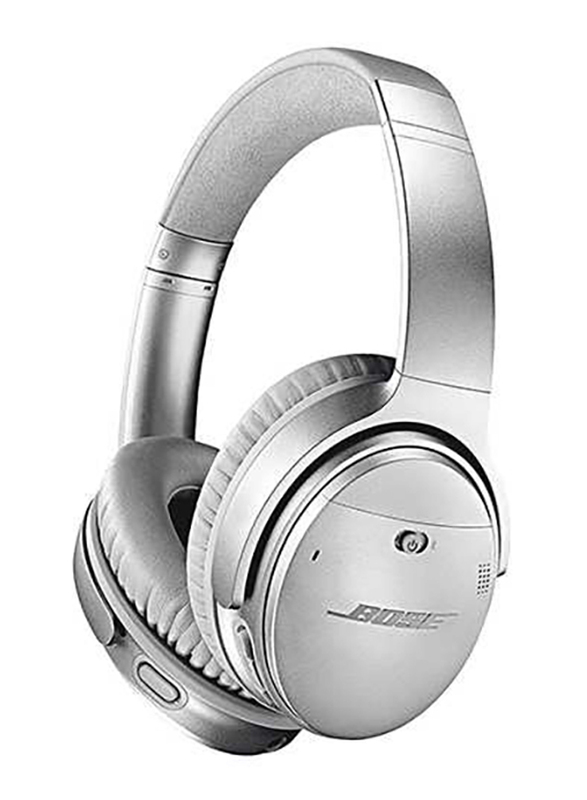 Bose QuietComfort 35 II Wireless Over-Ear Noise Cancelling Headphones with Mic, Silver