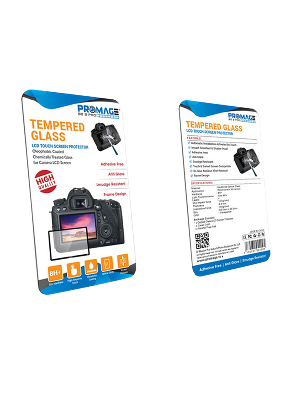 

Promage LCD Tempered Glass Screen Protector for Nikon D5500, Clear