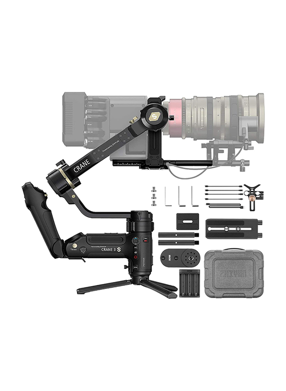 

Zhiyun Crane-3S 3-Axis Smartsling Handheld Gimbal Stabilizer for DSLR/Cine Cameras, Black