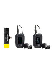 Saramonic Blink 500 Pro B6 2-Person Digital Wireless Omni Lavalier Microphone System for USB Type-C Devices, 2.4 GHz, Black