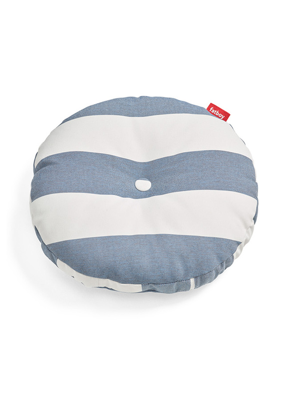 

Fatboy Stripe Pattern Circle Outdoor Pillow, Ocean/White