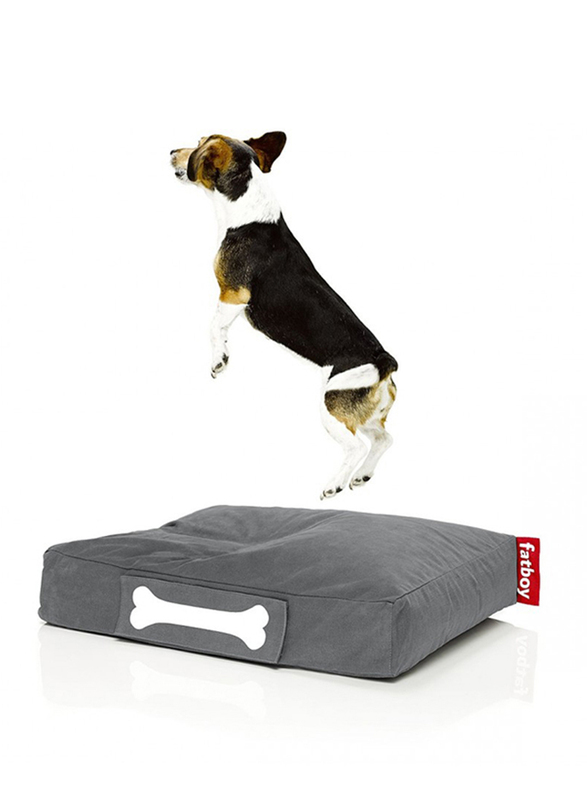 Fatboy Doggie Indoor Stonewashed Lounge Small Bed, Grey