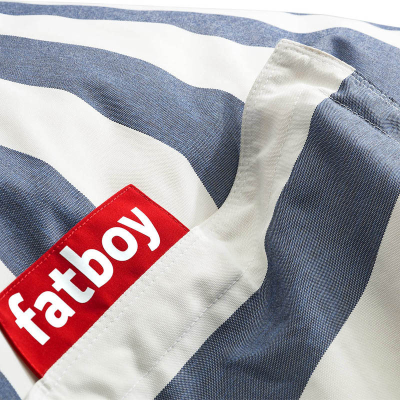Fatboy Original Outdoor Stripe Bean Bag, Ocean Blue