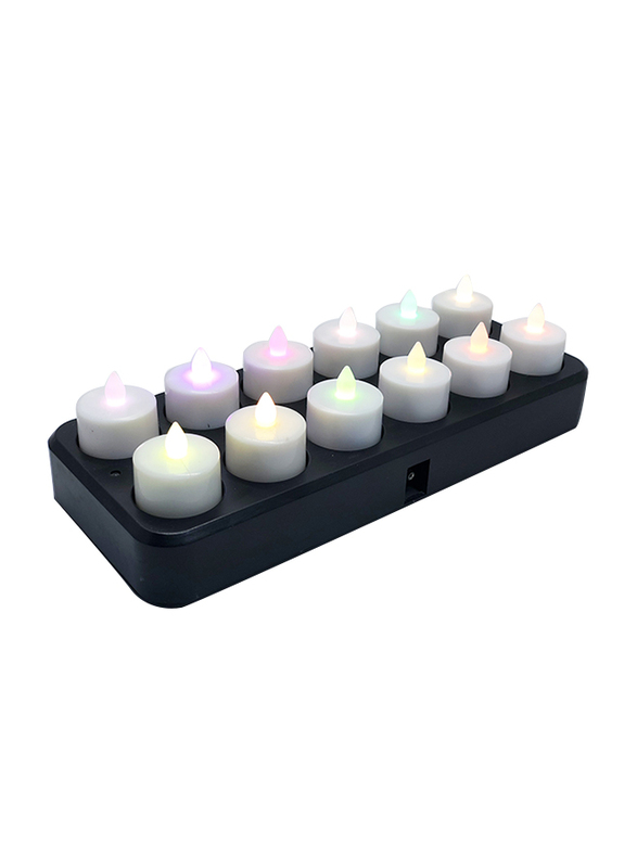 

Filini LED Tealights, 12 Pieces, Multicolour