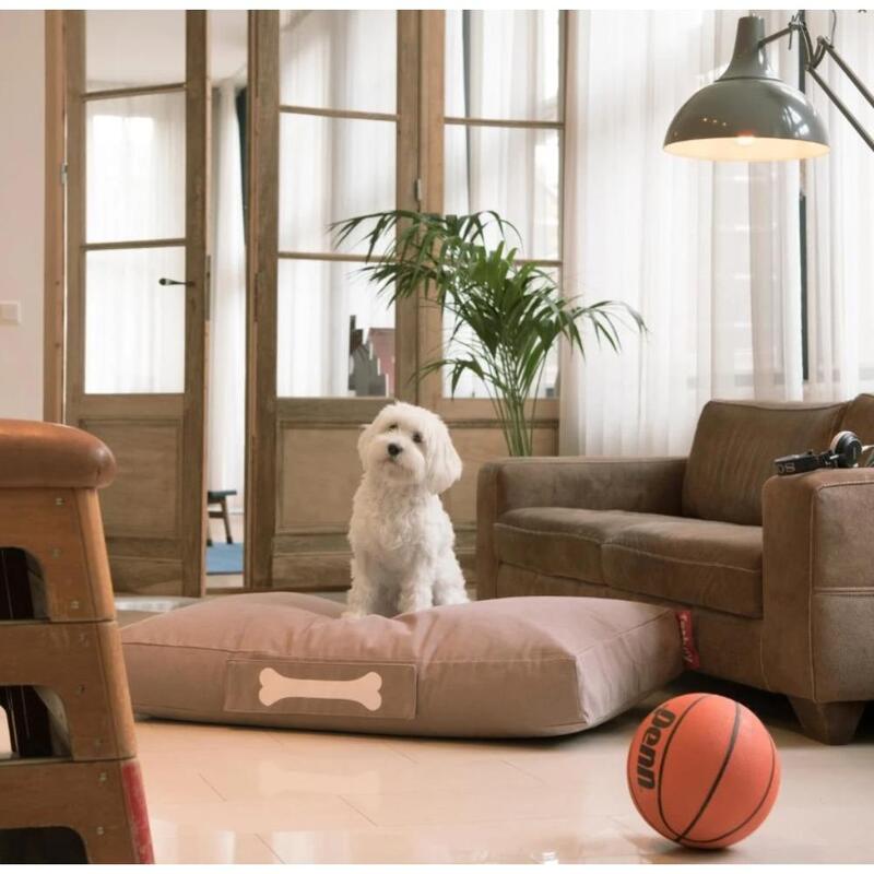 Fatboy Doggie Indoor Stonewashed Lounge Large Bed, Taupe