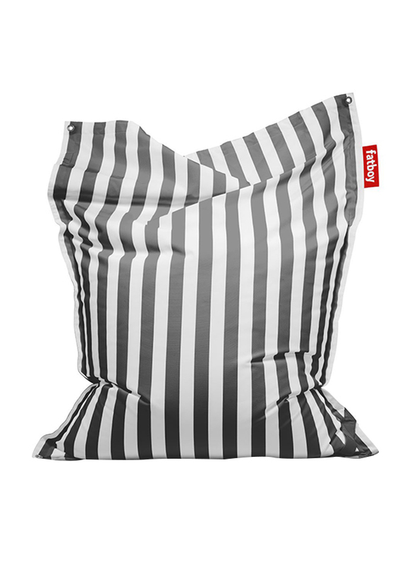 Fatboy Floatzac Floating Stripe Bean Bag, Anthracite Grey