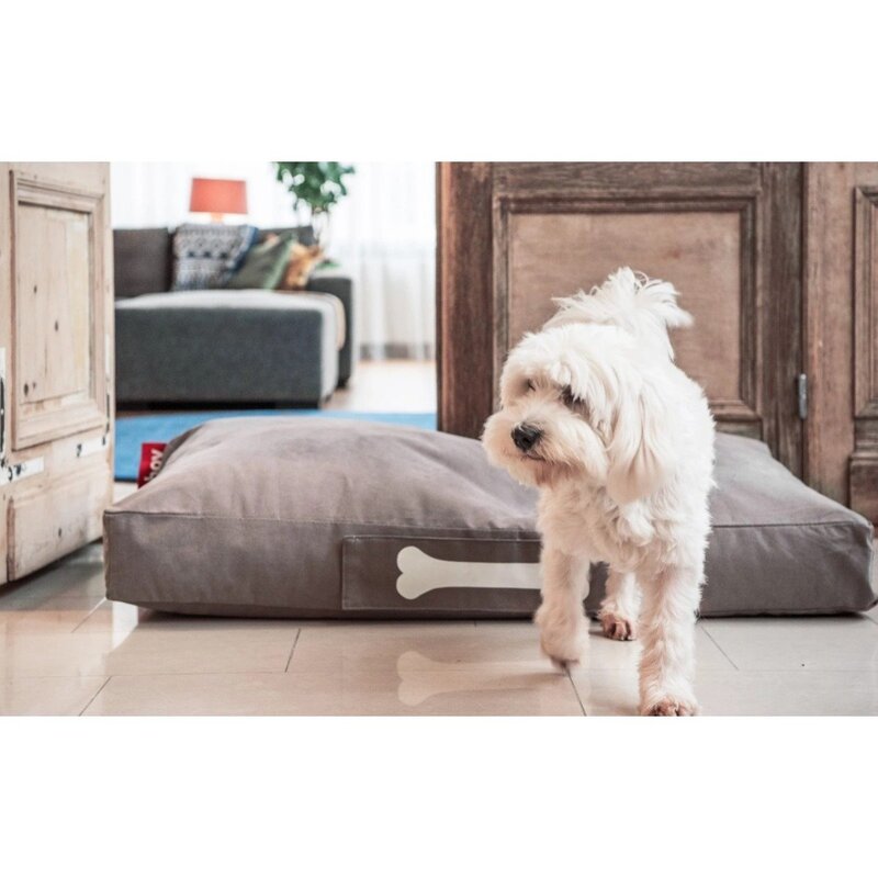 Fatboy Doggie Indoor Stonewashed Lounge Large Bed, Taupe