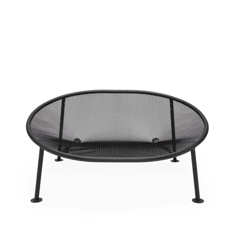 

Fatboy Netorious lounger set with mist pillow and cover. Anthracite frame.