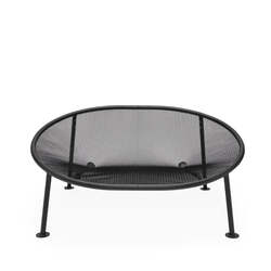 Fatboy Netorious lounger set with mist pillow and cover. Anthracite frame.