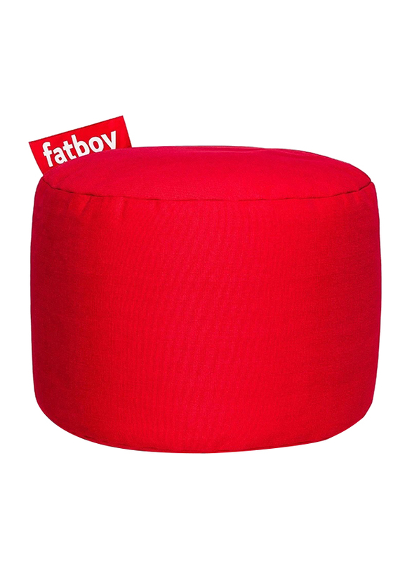 Fatboy Point Stonewashed Indoor Pouf, Red