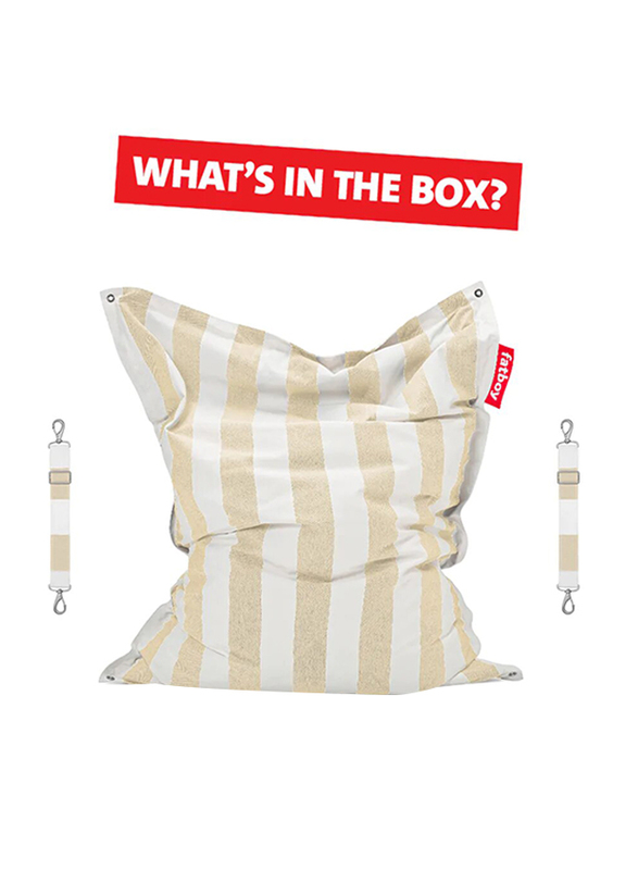 Fatboy Floatzac Floating Stripe Bean Bag, Beige