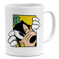 Loud Universe Goofy Yellow Design 11oz Coffee Mug Goofy Dog 11oz Ceramic Novelty Mug