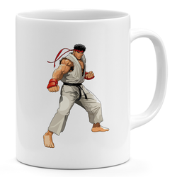 Action Figure Ryu Street Fighter 11oz Coffee Mug Classic Street Fighter 11oz Ceramic Novelty Mug