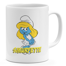 Loud Universe Smurfette 11oz Coffee Mug White Cute Smurf 11oz Ceramic Novelty Mug