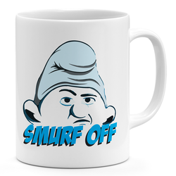 Loud Universe Smurf Off Cute 11oz Coffee Mug The Smurf Character 11oz Ceramic Novelty Mug