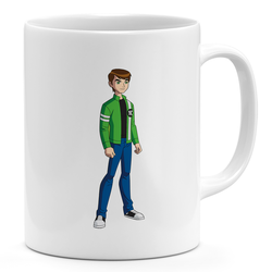 Loud Universe Ben 10 Smart 11oz Coffee Mug Green Children Art 11oz Ceramic Novelty Mug