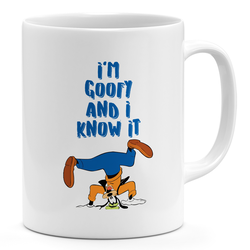 Loud Universe I am Goofy 11oz Coffee Mug Old Cartoon Goofy 11oz Ceramic Novelty Mug