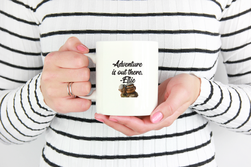 Ellie Quote Movie Up 11oz Coffee Mug Adventure Quote 11oz Ceramic Novelty Mug
