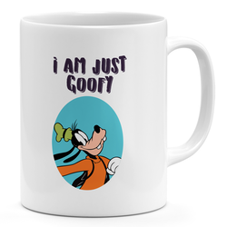 Loud Universe Retro Cartoon Quote Goofy 11oz Coffee Mug Goofie I am 11oz Ceramic Novelty Mug