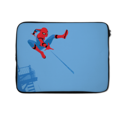 Loud Universe Spider Man Minimal Spider Man Blue Spider Man High Quality Neoprene Laptop Case, Multicolor
