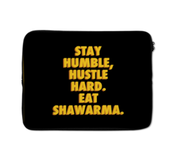 Loud Universe Humble Shawarma Dubai Laptop Case, Multicolor