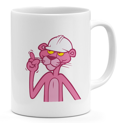 Working Pink Panther 11oz Coffee Mug Funny classic Cartoon 11oz Ceramic Novelty Mug