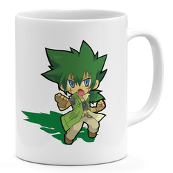 Loud Universe Anime Green Style 11oz Coffee Mug Monster Fight 11oz Ceramic Novelty Mug